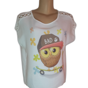 Blusa Branca com Estampa