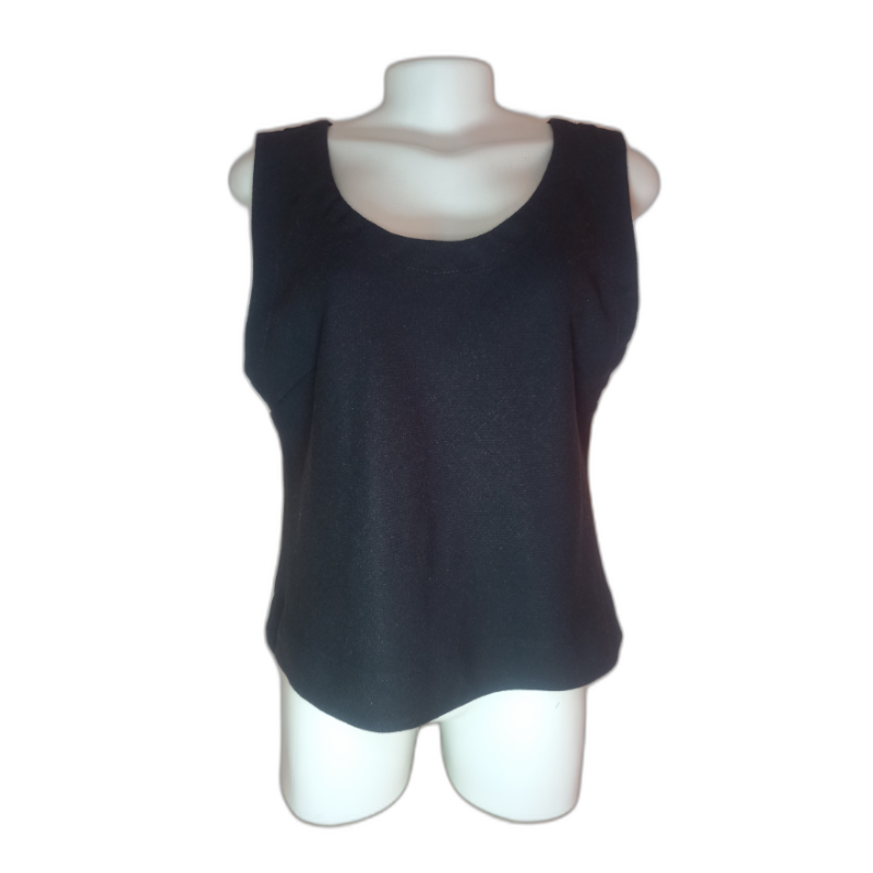 Blusa Preta Regata Simples