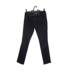 Calça Jeans Feminina Preta Resinada
