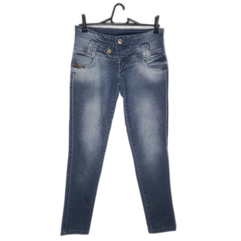 Calça Jeans Feminina Escura Slim