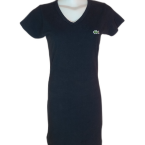Vestido Curto Preto Lacoste