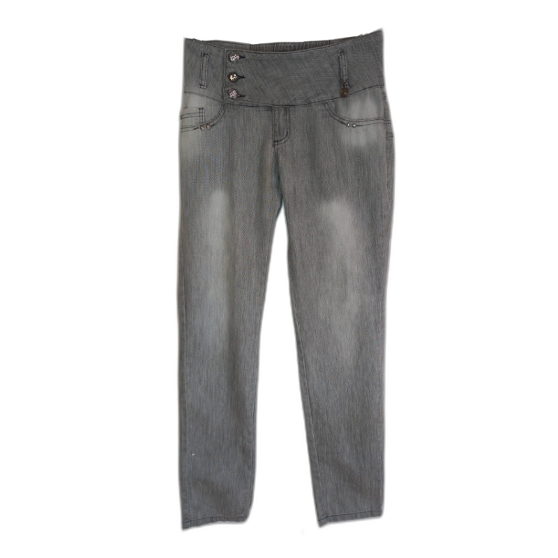 Calça Jeans Feminina Cinza