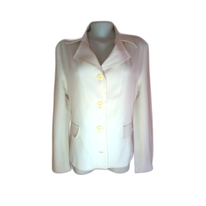 Blazer Fino de Botoes Creme