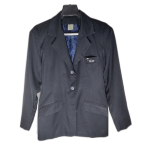 Terno Feminino Azul Escuro Risca de Giz