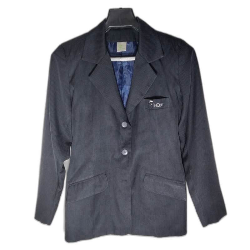 Terno Feminino Azul Escuro Risca de Giz