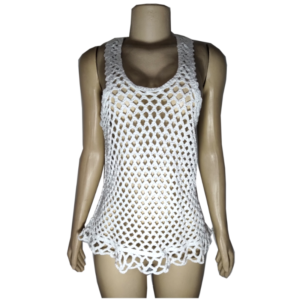 Saia de Praia Em Crochê