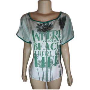 Blusa Feminina Estampada Coqueiros