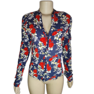 Camisa Feminina Mangas Longas Floral Les Chemises