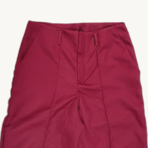 Calça Feminina Pantalona Vinho Alfaiataria de Linho