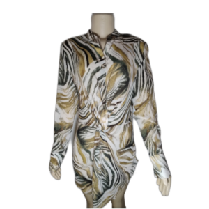 Camisa Feminina Manga Longa Estampa Animal