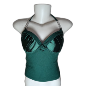 Blusa Feminina Cropped Detalhes Bojo