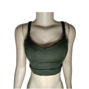 Cropped Verde Musgo Alças Simples