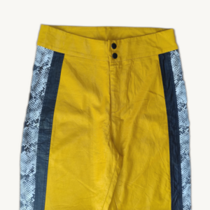 Calça Feminina Resinada Animal Print Lateral