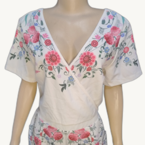 Macaquinho Curto Estampa Floral