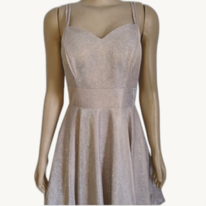 Vestido Paetê Alças Com Ajuste Costas