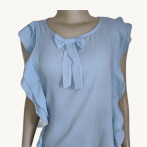 Blusa Feminina Regata Detalhe de Laço