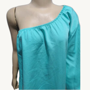 Vestido Assimétrico Apenas Um Ombro