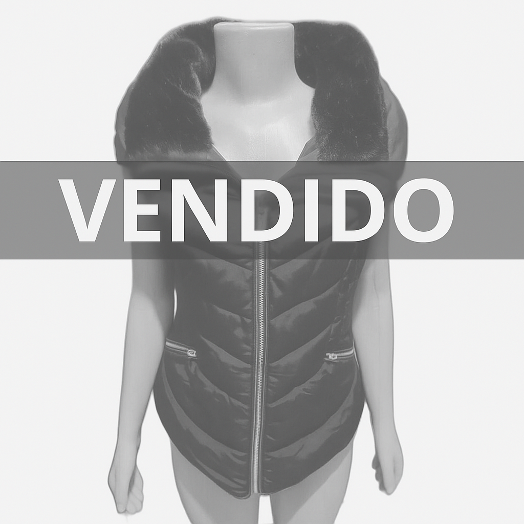 Colete Feminino Acolchoado Gola Forrada Pelúcia