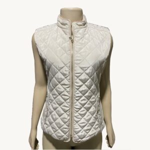 Colete Feminino Acolchoado Bege Claro