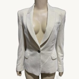 Blazer Bege Elegante Com Corte Acinturado